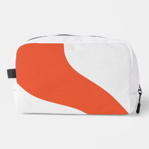 Eenvoudige golven - Oranje en Wit Toilettasje