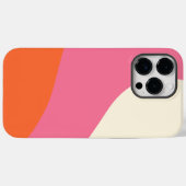 Eenvoudige golven - Roze, Oranje en crème Case-Mate iPhone Case (Achterkant (horizontaal))
