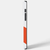 Eenvoudige golven - Sinaasappel en wit Case-Mate iPhone Case (Achterkant / Links)