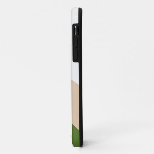 Eenvoudige golven - Wit, Zand & Palmgroen Case-Mate iPhone Case (Achterkant/links)