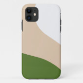 Eenvoudige golven - Wit, Zand & Palmgroen Case-Mate iPhone Case (Achterkant)