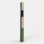 Eenvoudige golven - Wit, Zand & Palmgroen Case-Mate iPhone Case (Achterkant/rechts)