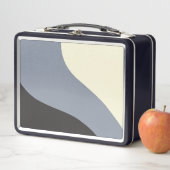 Eenvoudige golven - zwart, grijs en crème (In situ)