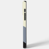 Eenvoudige golven - zwart, grijs en crème Case-Mate iPhone case (Achterkant / Links)