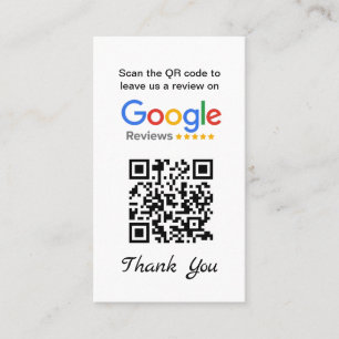 Eenvoudige Google Review Request - Visitekaartje