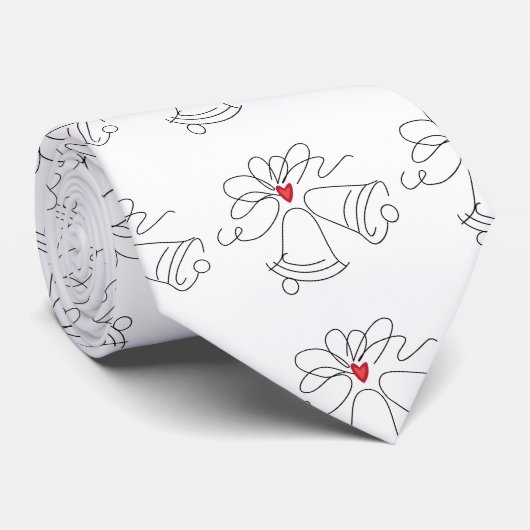 Eenvoudige gordelroos patroonketting stropdas (Opgerold)