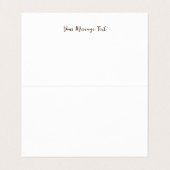 Eenvoudige goudachtergrond visitekaartje (Binnenkant ongevouwen)