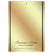 Eenvoudige gouden achtergrond klembord (Achterkant)