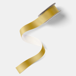 Eenvoudige Gouden Achtergrond Satijnen Lint