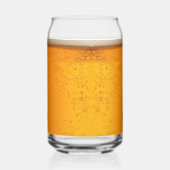 Eenvoudige Gouden Bier Monogram Kerstfeest Blikvorm Glas (Achterkant)