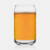 Eenvoudige Gouden Bier Monogram Kerstfeest Blikvorm Glas (Links)