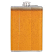 Eenvoudige Gouden Bier Monogram Kerstfeest Heupfles (Achterkant)