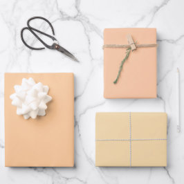 Eenvoudige Gouden Bloesem Perzik Kleur Schakering  Inpakpapier Vel