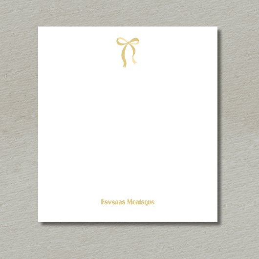 Eenvoudige Gouden Boog Script Aangepaste Naam Scri Notitieblok
