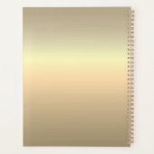 Eenvoudige Gouden Foto Bruiloft Planner (Achterkant)