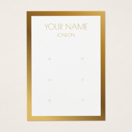 Eenvoudige gouden kaart voor het oormerken aan de 