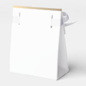 Eenvoudige gouden kalligrafie bruiloft gunst doos bedankdoosjes (Achterkant)