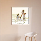 Eenvoudige gouden kalligrafie Script familie typog Foto Afdruk