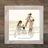 Eenvoudige gouden kalligrafie Script familie typog Foto Afdruk