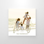 Eenvoudige gouden kalligrafie Script familie typog Foto Afdruk