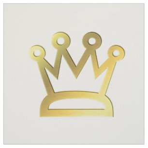 Eenvoudige Gouden Kroon Stof Sample