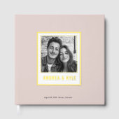 Eenvoudige Gouden Lijst Trouwfoto Gastenboek (Voorkant)