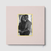 Eenvoudige Gouden Lijst Trouwfoto Gastenboek (Achterkant)