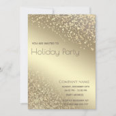 Eenvoudige gouden lux verblinden corporate Holiday Kaart (Voorkant)