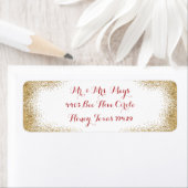 Eenvoudige gouden rand etiket (Insitu)