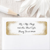 Eenvoudige gouden rand etiket (Insitu)