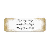 Eenvoudige gouden rand etiket (Voorkant)