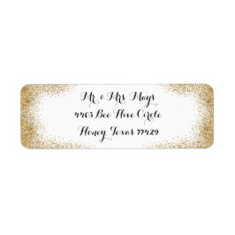 Eenvoudige gouden rand etiket