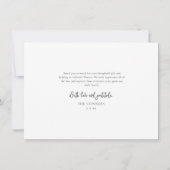 Eenvoudige Gouden Script 3 Foto Baby Bedankkaart (Achterkant)