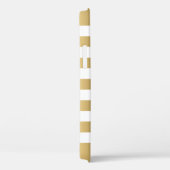 Eenvoudige gouden strepen op witte achtergrond Case-Mate iPhone case (Achterkant / Rechts)