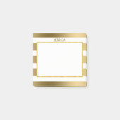 Eenvoudige gouden strepen post-it® notes (Voorkant)