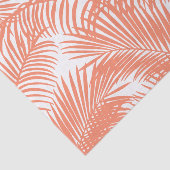 Eenvoudige gouden tropische koraalpalmpelfloraal tissuepapier (Detail)