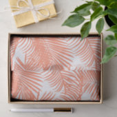 Eenvoudige gouden tropische koraalpalmpelfloraal tissuepapier (Geschenk)