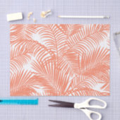 Eenvoudige gouden tropische koraalpalmpelfloraal tissuepapier (Craft)