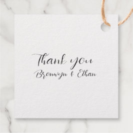 Eenvoudige gouden zeeschelpen Favor Bedankjes Labels