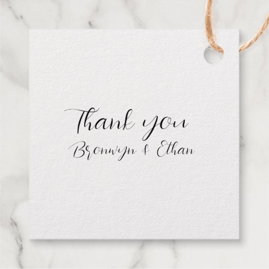 Eenvoudige gouden zeeschelpen Favor Bedankjes Labels (Achterkant)