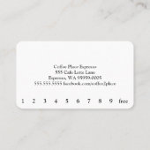 Eenvoudige Goudy Word Dark Loyalty Coffee Punch Ca (Achterkant)