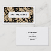 Eenvoudige goudziren visitekaartje (Voorkant / Achterkant)