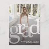 Eenvoudige GRAD-overlay-klasse van afstudeeruitnod Aankondigingskaart (Voorkant)