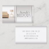 Eenvoudige Gradiënt Grijze Lijnen Binnenlandse Ont Visitekaartje (Voorkant / Achterkant)