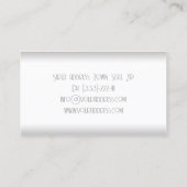Eenvoudige Gradiënt Grijze Lijnen Binnenlandse Ont Visitekaartje (Achterkant)