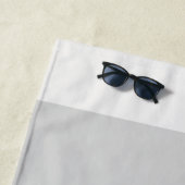 Eenvoudige Gradient Grijze Strepen met Aangepaste  Strandlaken (In situ)