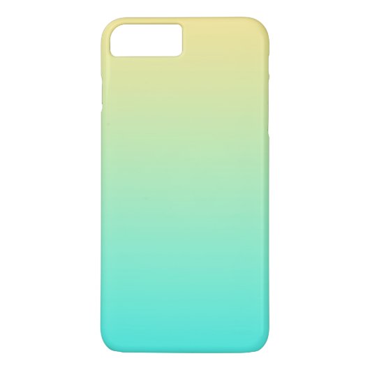 Eenvoudige gradiënt pasta Yellow Turquoise Case-Mate iPhone Case (Achterkant)