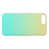 Eenvoudige gradiënt pasta Yellow Turquoise Case-Mate iPhone Case (Achterkant (Horizontaal))