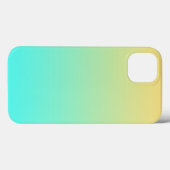 Eenvoudige Gradiënt Pastel Geel Turquoise Case-Mate iPhone Case (Achterkant (horizontaal))