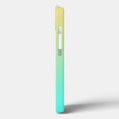 Eenvoudige Gradiënt Pastel Geel Turquoise Case-Mate iPhone Case (Achterkant / Links)